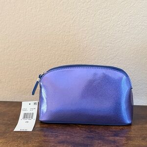 Shiny Blue Cosmetic Pouch by Stella & Max